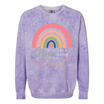 Mom Mothers Day Gifts IM A Mom To An Angel Mama Mothers Day Colorblast Crewneck Sweatshirt