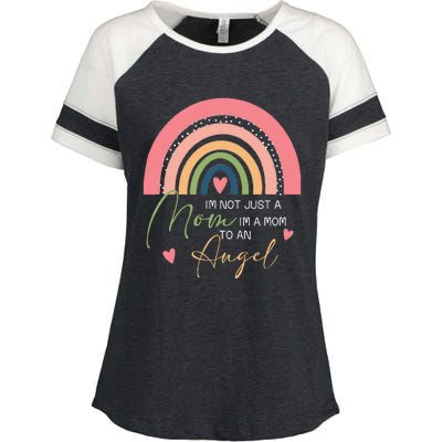 Mom Mothers Day Gifts IM A Mom To An Angel Mama Mothers Day Enza Ladies Jersey Colorblock Tee