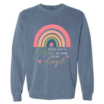 Mom Mothers Day Gifts IM A Mom To An Angel Mama Mothers Day Garment-Dyed Sweatshirt