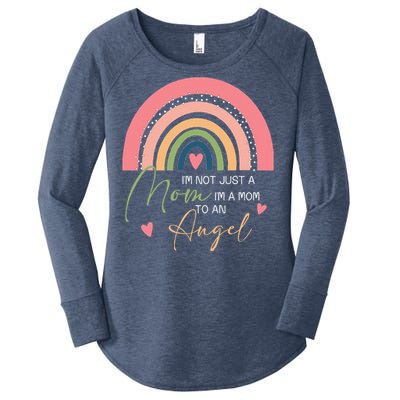 Mom Mothers Day Gifts IM A Mom To An Angel Mama Mothers Day Women's Perfect Tri Tunic Long Sleeve Shirt