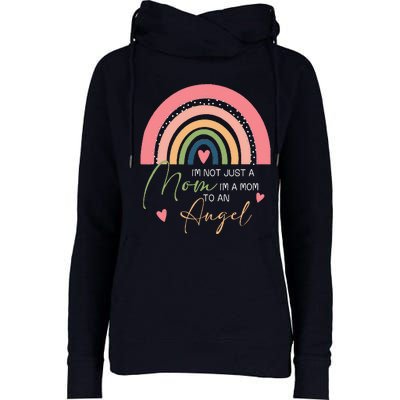 Mom Mothers Day Gifts IM A Mom To An Angel Mama Mothers Day Womens Funnel Neck Pullover Hood