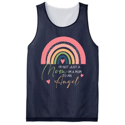 Mom Mothers Day Gifts IM A Mom To An Angel Mama Mothers Day Mesh Reversible Basketball Jersey Tank