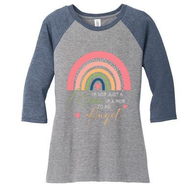 Mom Mothers Day Gifts IM A Mom To An Angel Mama Mothers Day Women's Tri-Blend 3/4-Sleeve Raglan Shirt