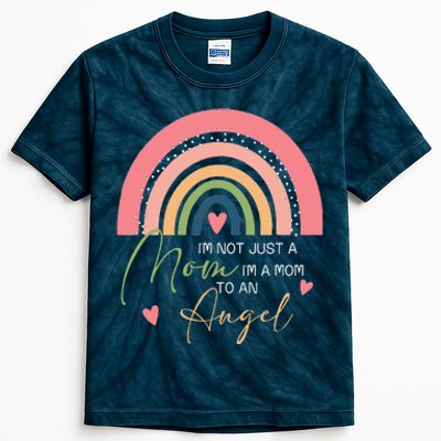 Mom Mothers Day Gifts IM A Mom To An Angel Mama Mothers Day Kids Tie-Dye T-Shirt