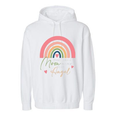 Mom Mothers Day Gifts IM A Mom To An Angel Mama Mothers Day Garment-Dyed Fleece Hoodie