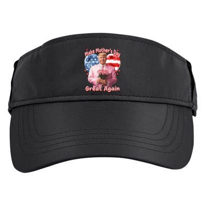 Make Mothers Day Great Again Trump Funny Mother Day Mama  Adult Drive Performance Visor