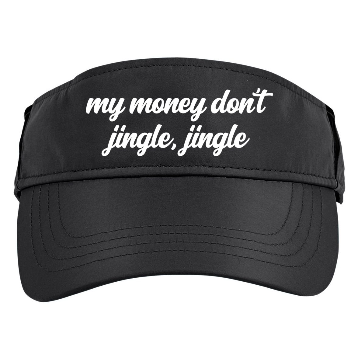 My Money Don't Jiggle Jiggle It Folds Viral Meme Pop Culture Gift Adult Drive Performance Visor