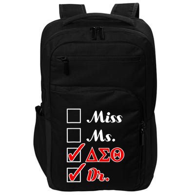 Miss Ms Doctor Physician Impact Tech Backpack