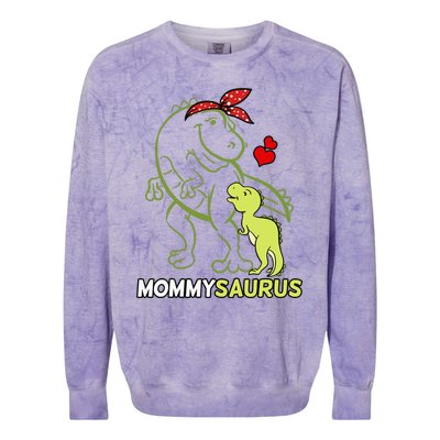 Mommysaurus Mommy Dinosaur Baby Mommy Mother's Day Colorblast Crewneck Sweatshirt