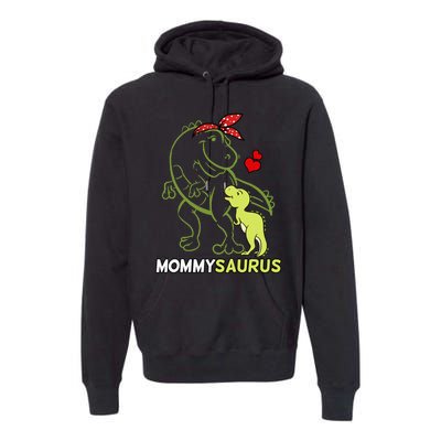 Mommysaurus Mommy Dinosaur Baby Mommy Mother's Day Premium Hoodie