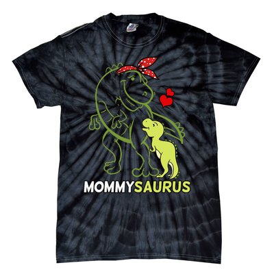 Mommysaurus Mommy Dinosaur Baby Mommy Mother's Day Tie-Dye T-Shirt