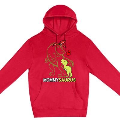 Mommysaurus Mommy Dinosaur Baby Mommy Mother's Day Premium Pullover Hoodie