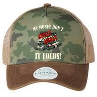 My Money Don't Jiggle Jiggle It Folds Funny Meme Humor Legacy Tie Dye Trucker Hat
