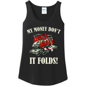 My Money Don't Jiggle Jiggle It Folds Funny Meme Humor Ladies Essential Tank