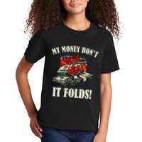 My Money Don't Jiggle Jiggle It Folds Funny Meme Humor Kids T-Shirt