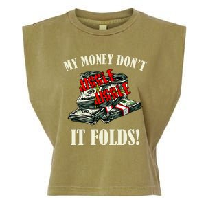 My Money Don't Jiggle Jiggle It Folds Funny Meme Humor Garment-Dyed Women's Muscle Tee