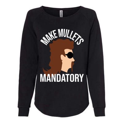 Make Mullets Datory Gift Funny Redneck Mullet 80s Hairstyle Gift Womens California Wash Sweatshirt