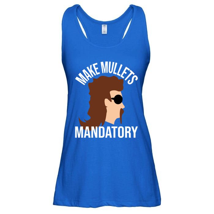 Make Mullets Datory Gift Funny Redneck Mullet 80s Hairstyle Gift Ladies Essential Flowy Tank