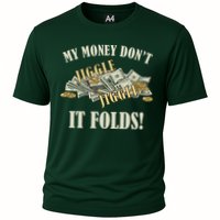 My Money Don't Jiggle Jiggle It Folds Gold Funny Meme Performance Shirt