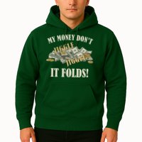 My Money Don't Jiggle Jiggle It Folds Gold Funny Meme Hoodie