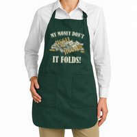 My Money Don't Jiggle Jiggle It Folds Gold Funny Meme Apron
