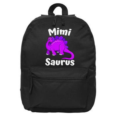 Mimisaurus Mimi Dinosaur Lover Dino Mother's Day 16 in Basic Backpack