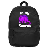 Mimisaurus Mimi Dinosaur Lover Dino Mother's Day 16 in Basic Backpack