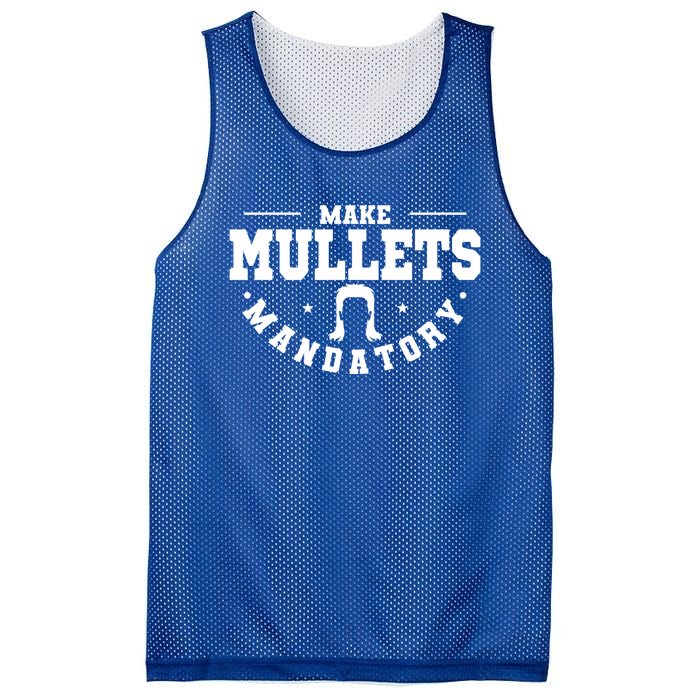 Make Mullets Datory Hairstyle Gift Mesh Reversible Basketball Jersey Tank