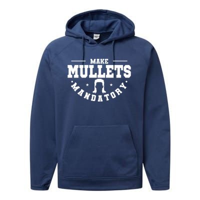 Make Mullets Datory Hairstyle Gift Performance Fleece Hoodie