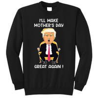 Make MotherS Day Great Again Mom Ltsp Funny Donald Trump Tall Sweatshirt