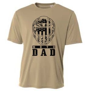 Motocross Moto Dad Dirt Bike Racing MX Biker Fathers Day Cooling Performance Crew T-Shirt