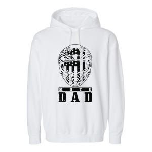 Motocross Moto Dad Dirt Bike Racing MX Biker Fathers Day Garment-Dyed Fleece Hoodie