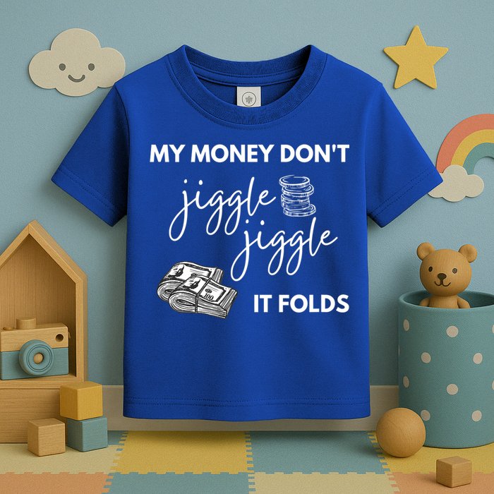 My Money Don't Jiggle Jiggle It Folds Toddler T-Shirt