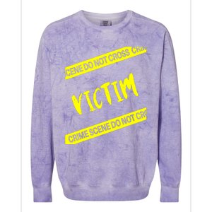 Meme Mystery Dinner Victim Colorblast Crewneck Sweatshirt