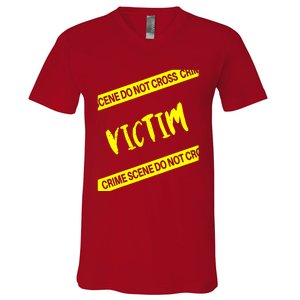 Meme Mystery Dinner Victim V-Neck T-Shirt