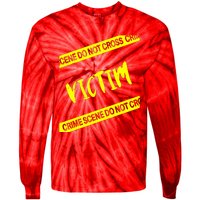 Meme Mystery Dinner Victim Tie-Dye Long Sleeve Shirt