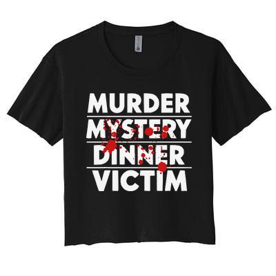 Murder Mystery Detective Documentary True Crime Women's Crop Top Tee