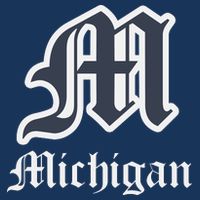 Michigan M Detroit D Logo Cooling Performance Crew T-Shirt