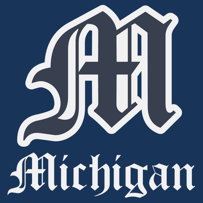 Michigan M Detroit D Logo Cooling Performance Crew T-Shirt