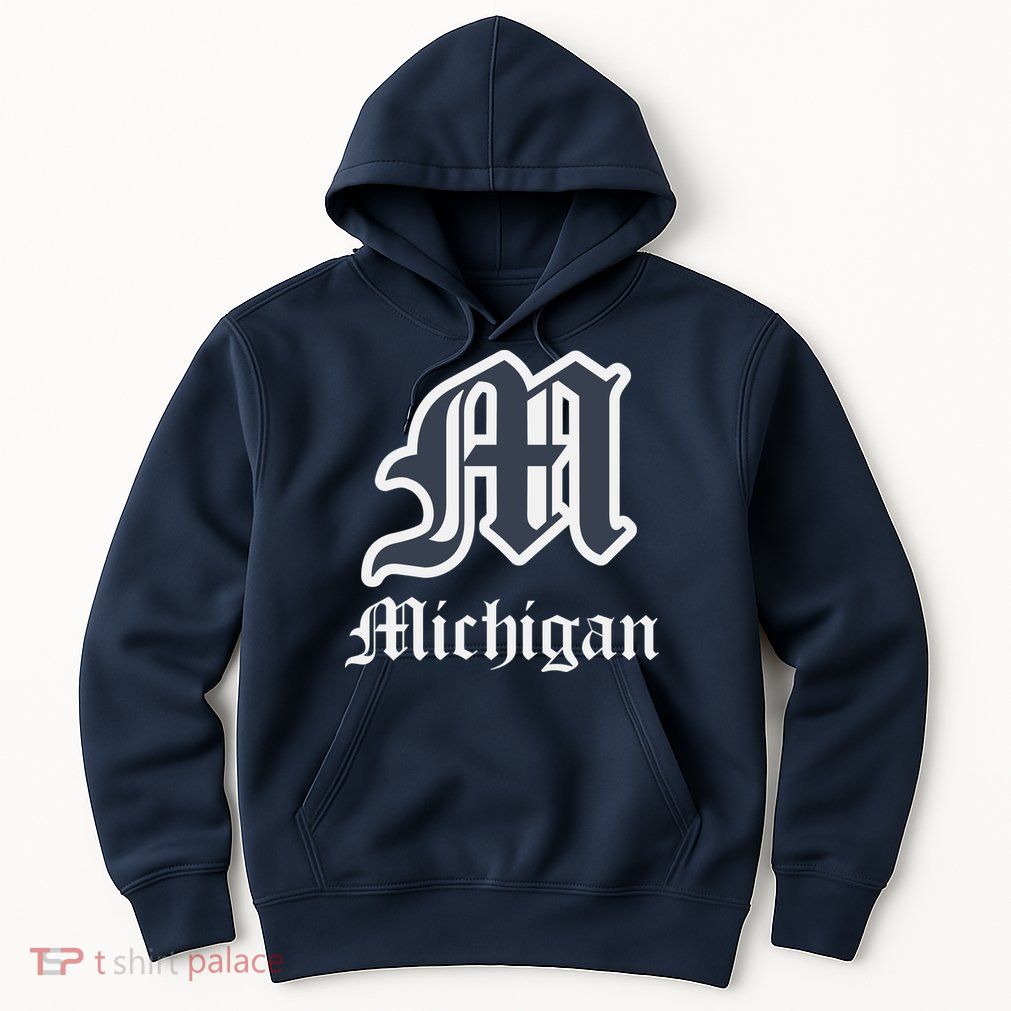 Michigan M Detroit D Logo Hoodie