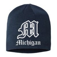 Michigan M Detroit D Logo Sustainable Beanie