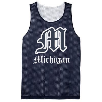 Michigan M Detroit D Logo Mesh Reversible Basketball Jersey Tank