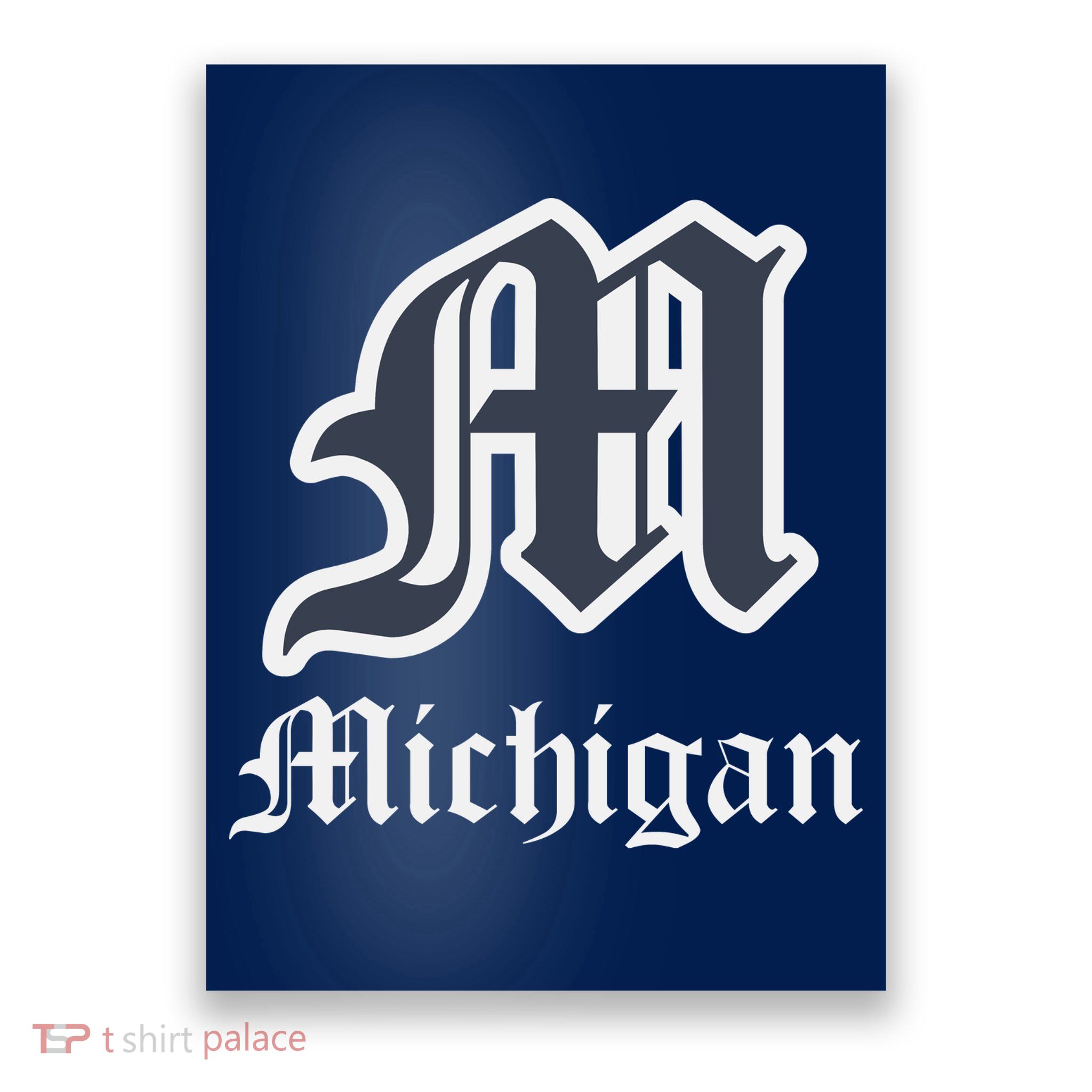 Michigan M Detroit D Logo Poster