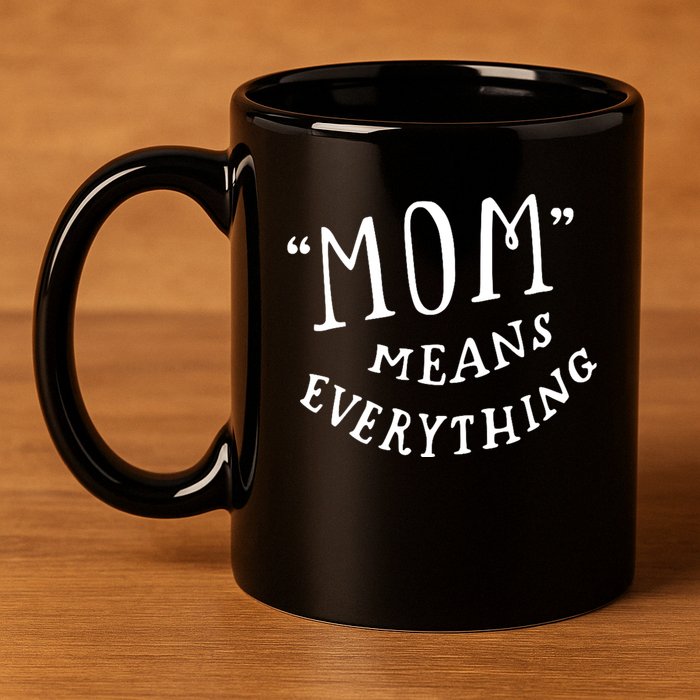 Mom Means Everything 11oz C Handle Ceramic Mug
