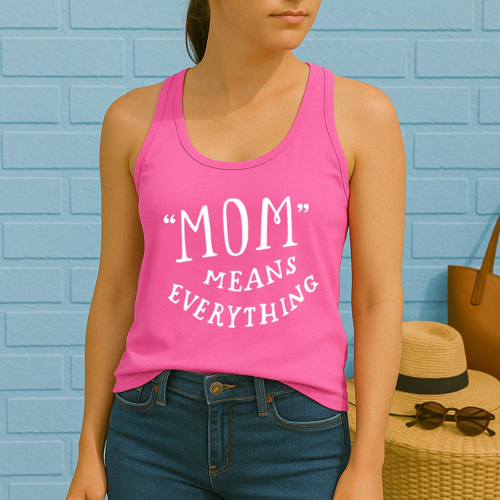 Mom Means Everything Womens Tank Top