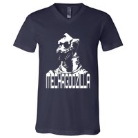 Mechagodzilla V-Neck T-Shirt