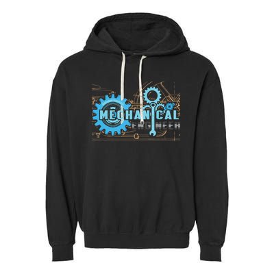 Men Mechanical Engineer For Engineer Student Engineering Garment-Dyed Fleece Hoodie