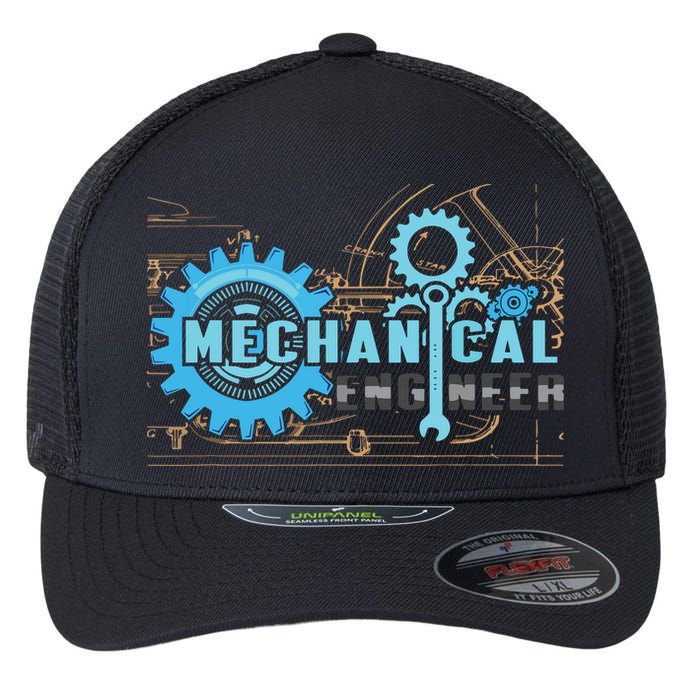 Men Mechanical Engineer For Engineer Student Engineering Flexfit Unipanel Trucker Cap