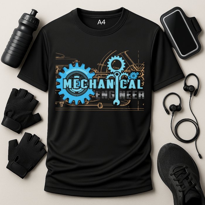 Men Mechanical Engineer For Engineer Student Engineering Cooling Performance Crew T-Shirt