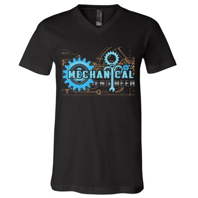 Men Mechanical Engineer For Engineer Student Engineering V-Neck T-Shirt